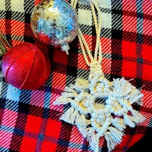 Macramé tree ornaments